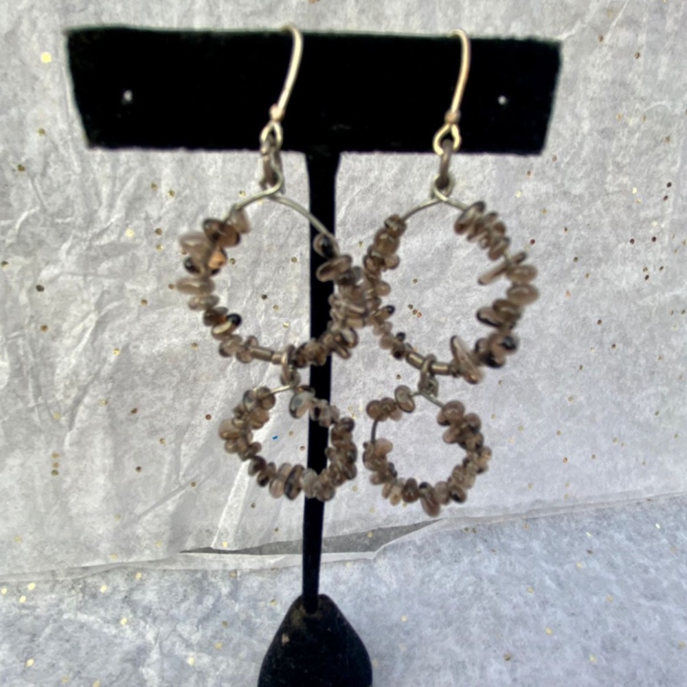 Silver hoop earrings